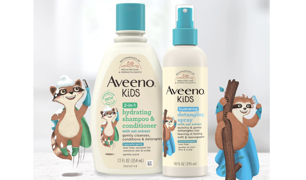 best kids shampoo, Aveeno Kids 2-in-1 Hydrating Shampoo & Conditioner